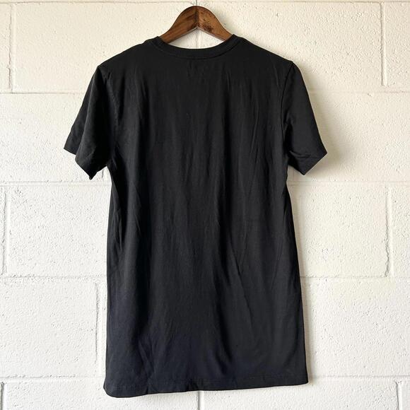 Nike Christmas Garland Swoosh Logo Black Short Sleeve T-Shirt Men's Small - Picture 3 of 5